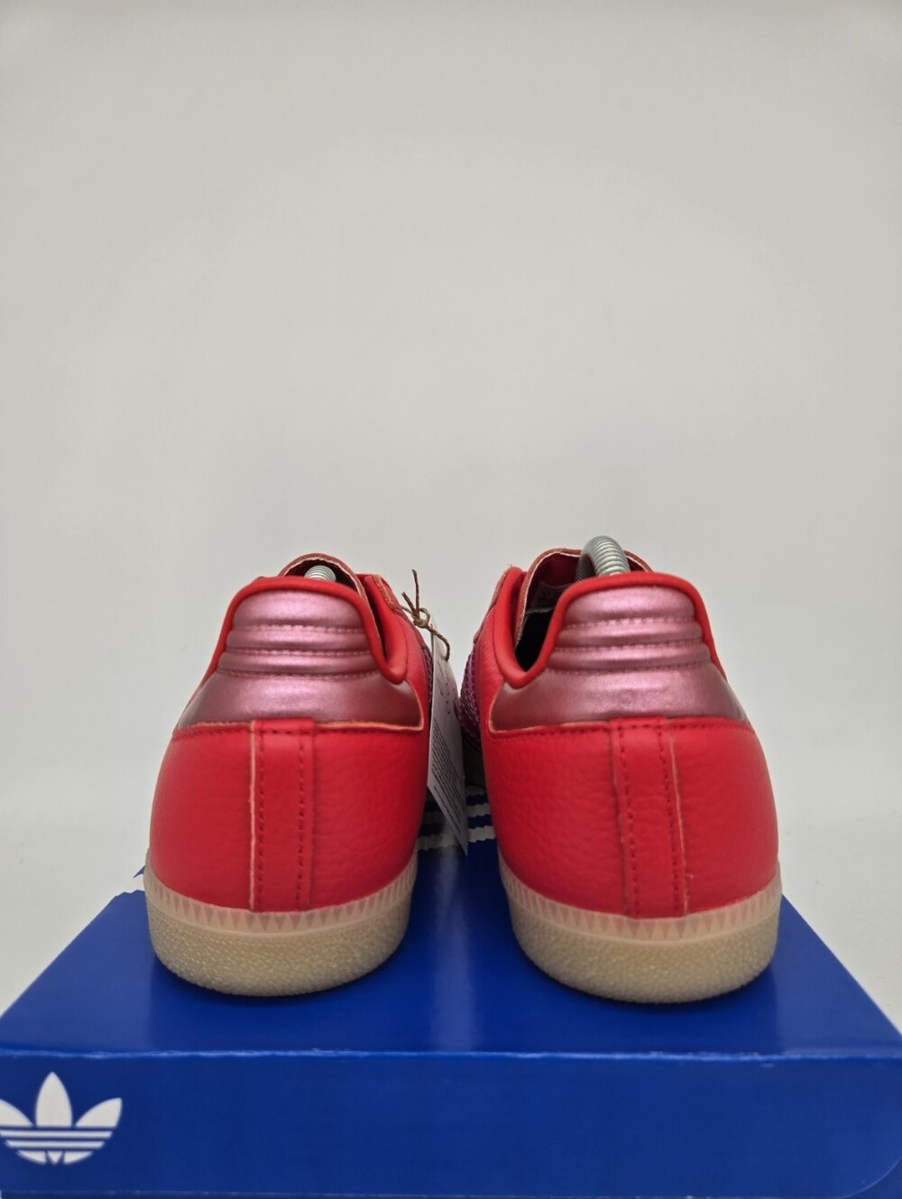 adidas Samba OG KJ6129 Pure Ruby Collegiate Red Shoes Women's Size 8 - Picture 4 of 8